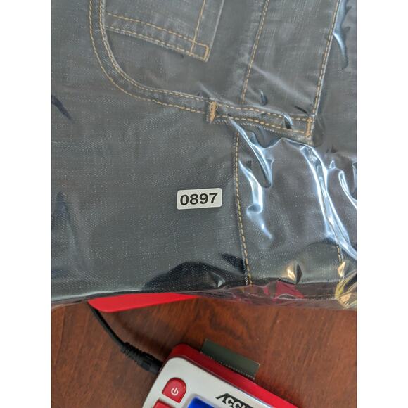 Declo Ganabab Fashionable Jeans 33 Black Mens Mid Rise Medium Wash Regular Fit - Picture 11 of 13